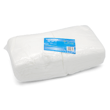 Салфетка одноразовая 30х30 WHITE LINE 100 шт Салфетка одноразовая 30х30 WHITE LINE 100 шт